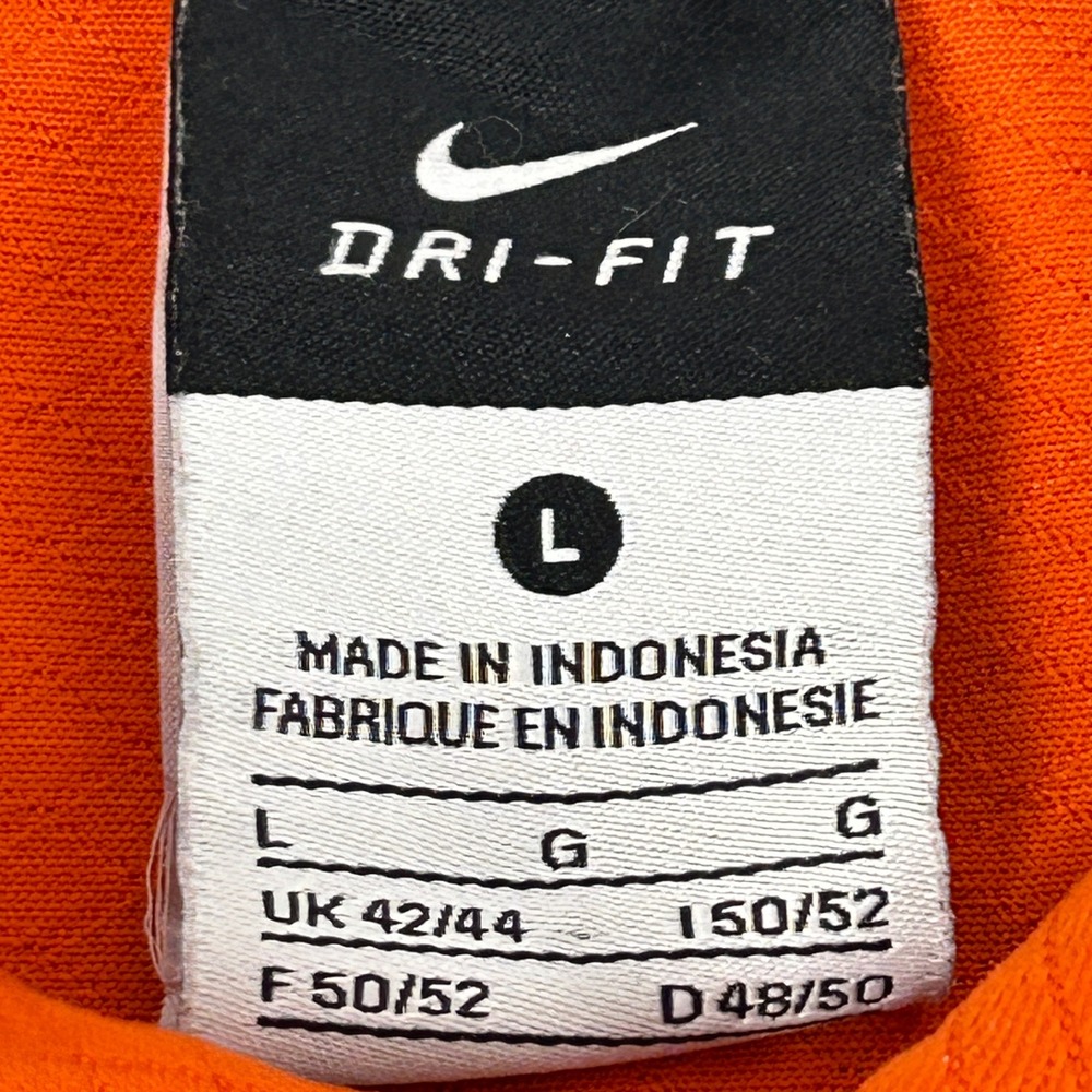 Clemson‎ Tigers Shirt Men's Large Orange Nike Dri Fit Short Sleeve Polo Paw Logo - Picture 3 of 10
